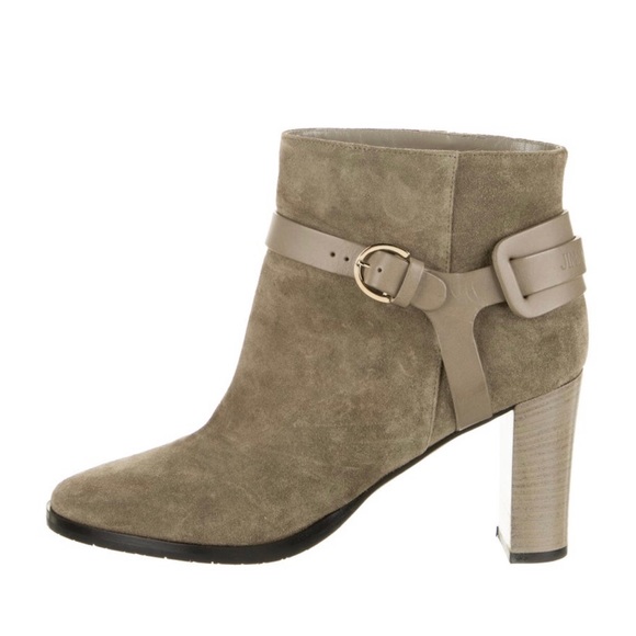 Jimmy Choo Shoes - Jimmy Choo Gray Suede Ankle Boots